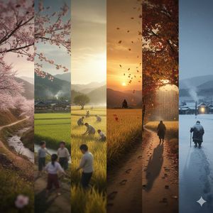 사철가 (四節歌) by Hongsem