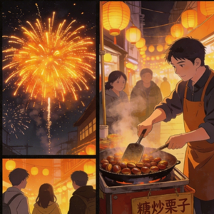 街角的糖炒栗子卖了五年