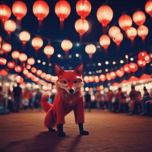 祭囃子は鳥居の奥 by @nekomatatabi