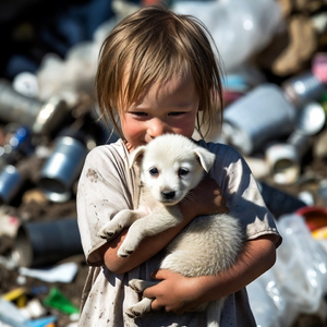 小女孩和流浪狗2