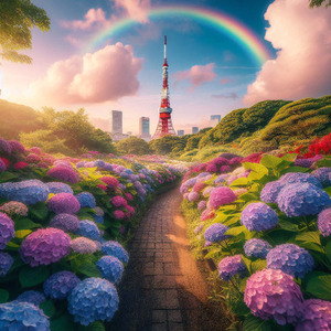 あなたと歩くアジサイロード