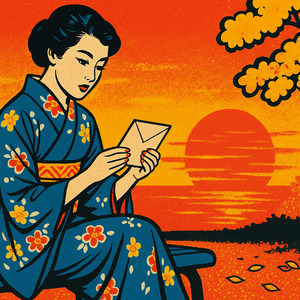 夕焼けの手紙で