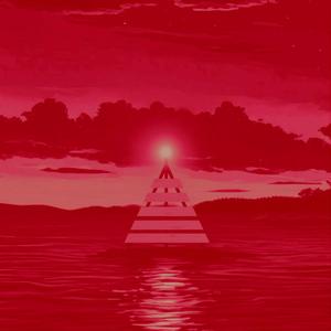 Бордовый закат.