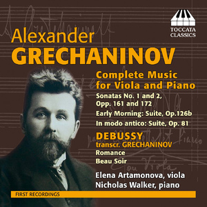 Beau soir (arr. A. Gretchaninov for viola and piano)