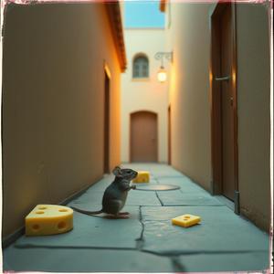 शीर्षक: "शरारती चूहा"