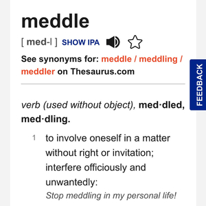 meddlin