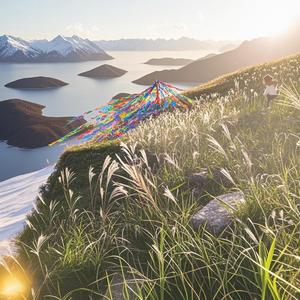 那拉提雪山湖水