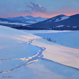 ゆきのよるに とけるひかり