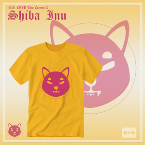 SHIBA INU Pincc Logo Gold T (#ScrewedNChopped)