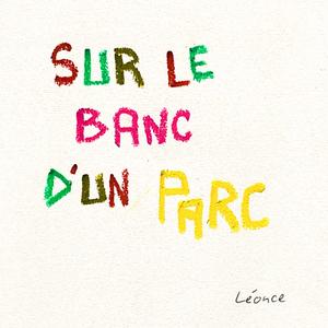 Sur le banc d'un parc