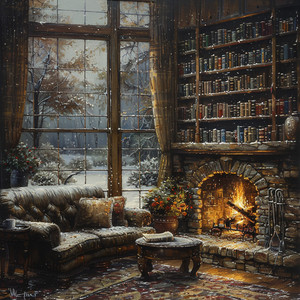 Aprendizaje Enfocado En El Relajante Brillo De La Luz Del Fuego