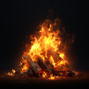 Sleep Under Stars with Firelight