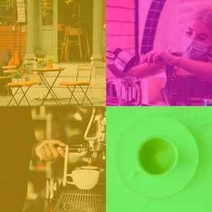 柔和的餐厅时刻