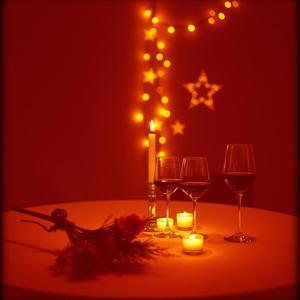 浪漫的晚餐温暖