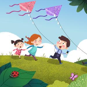 在晴朗的下午一起去放风筝吧