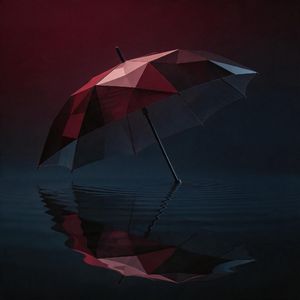 伞下的雨