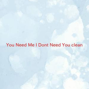 You Need Me, I Don't Need You (clean) (Complete version originally performed by Ed Sheeran)