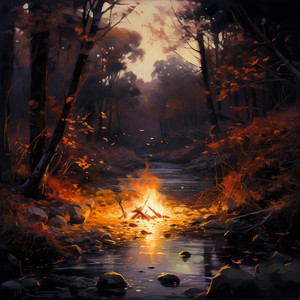 Aprendizaje A La Luz Del Fuego En El Día De Trabajo