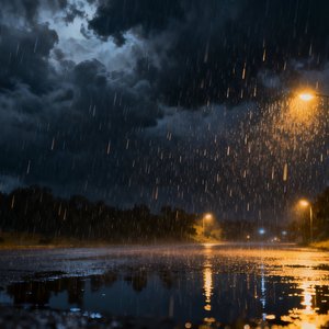 비오는 밤