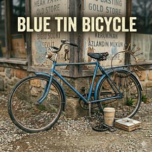 Blue Tin Bicycle