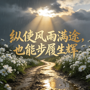 纵使风雨满途，也能步履生辉