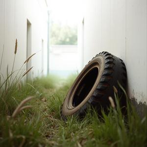 抛弃的轮胎