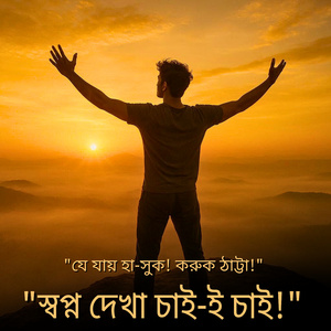 "যে যায় হাসুক! করুক ঠাট্টা!- স্বপ্ন দেখা চাই-ই চাই!"
