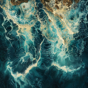 Paz De Las Patas En El Océano