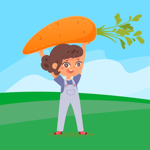 Cказка о девочке, которая боялась есть морковку