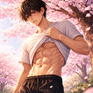 桜の下で腹筋割って会いに行きたい君がいる