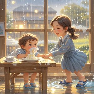 奶油味的雨天