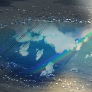 雨上がりの空に
