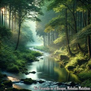 Río Fluyendo en el Bosque, Calma del Día Naciente
