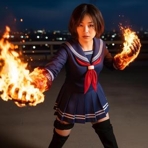 I saw her playing Street Fighter (v5 edit)