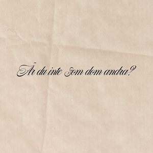 Är du inte som dom andra?