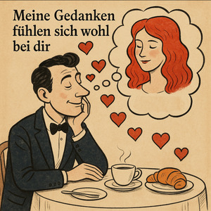 Meine Gedanken fühlen sich wohl bei dir