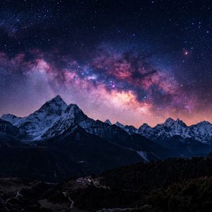 Dawn over Still Mountains