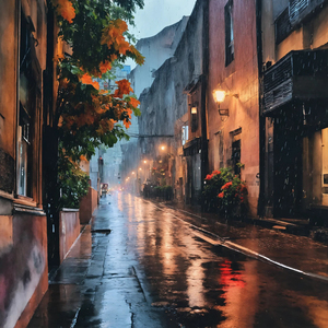 빗속에 길을 잃다