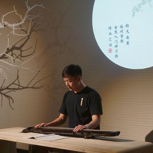 秋夜读易 杉木玉琮