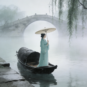 江南烟雨舟