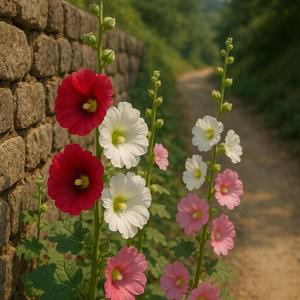 님 같은 꽃 접시꽃
