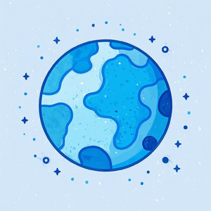 スワイプして、青