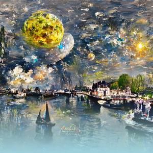 Golden Rays on Morning Mist