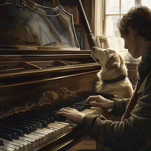 Jugueteo Del Piano Del Perro