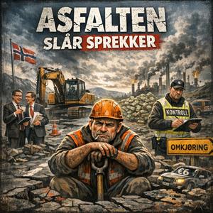 Asfalten slår sprekker