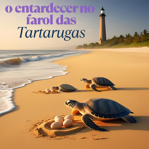 O entardecer no Farol das Tartarugas