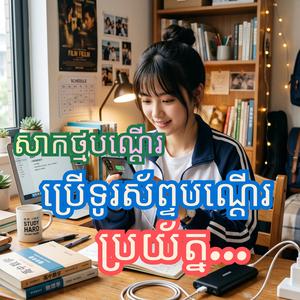 សាកថ្មបណ្ដើរ ប្រើទូរស័ព្ទបណ្ដើរ ប្រយ័ត្ន...