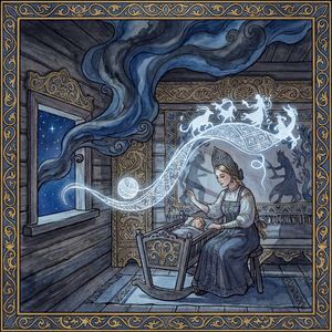 Колыбельная «Вечер, как сажа, льется в окно, белая пряжа ткёт полотно» (Сергей Есенин)