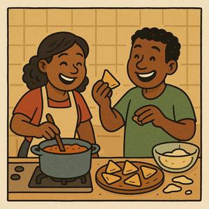 Tori over lekker eten