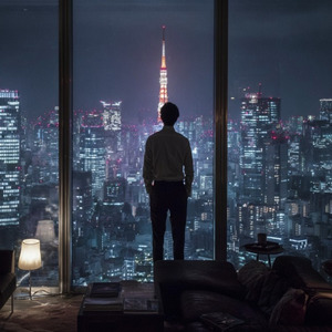 疲れた大都会の夜